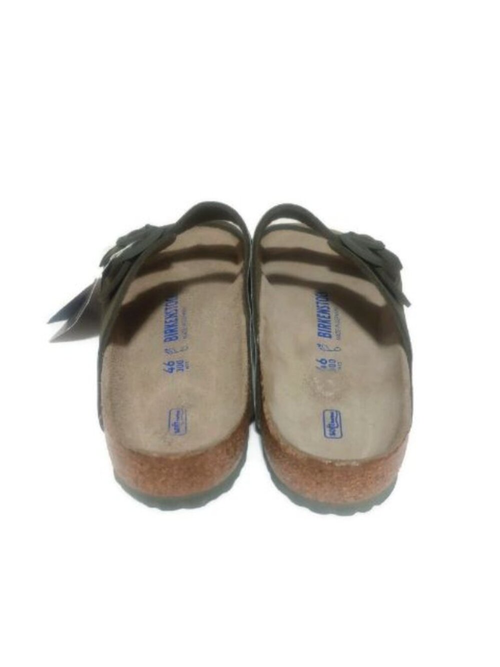 Birkenstock Mens Size 13 Arizona Birko-Flor Sandals Desert Soil Camouflage Green - Picture 7 of 9